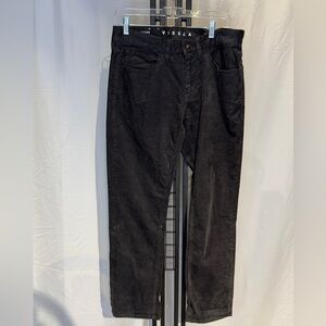 VISSLA Men's Black Corduroy Pants